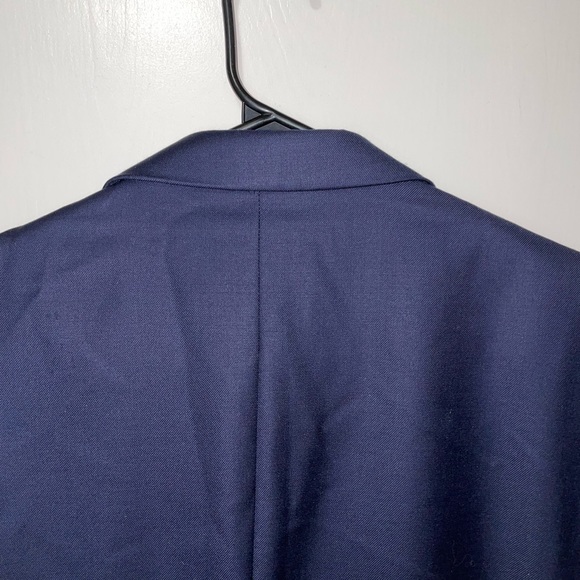 Jos A Bank Mens Slim Fit Navy Blue Blazer - Picture 8 of 16